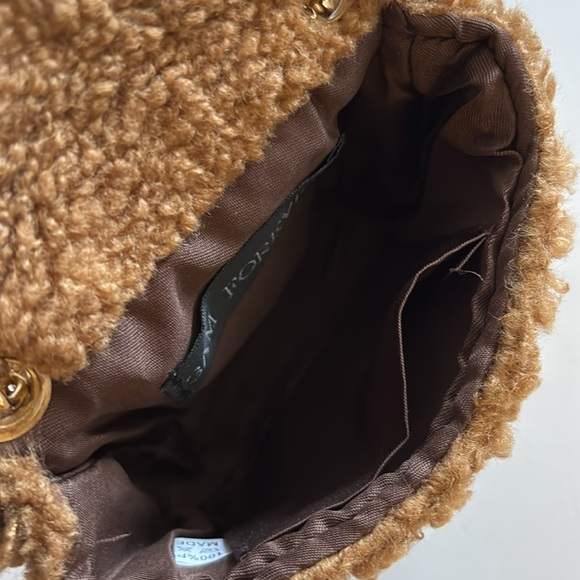 Hello 3 am Tan Fuzzy Crossbody Bag - Picture 15 of 16